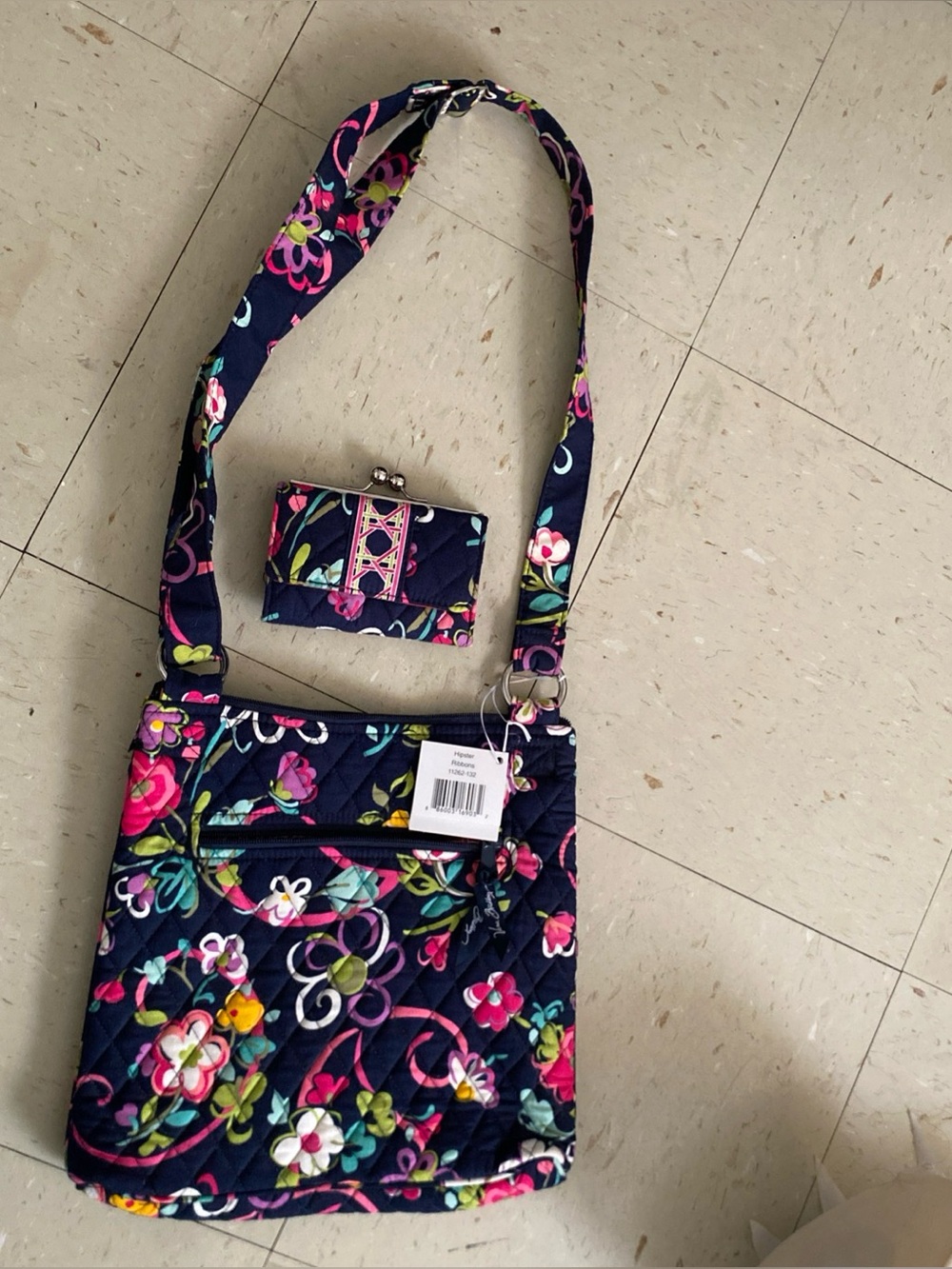 Vera Bradley NWT Ribbons hipster and matching wallet